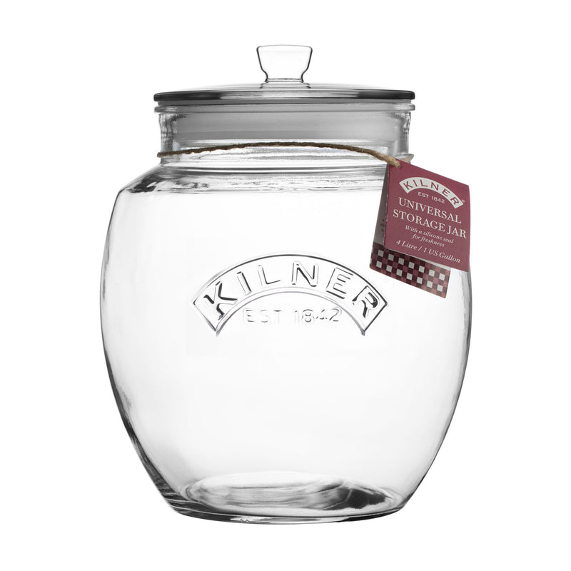 Universal-Vorratsglas mit luftdichtem Deckel, 4 Liter