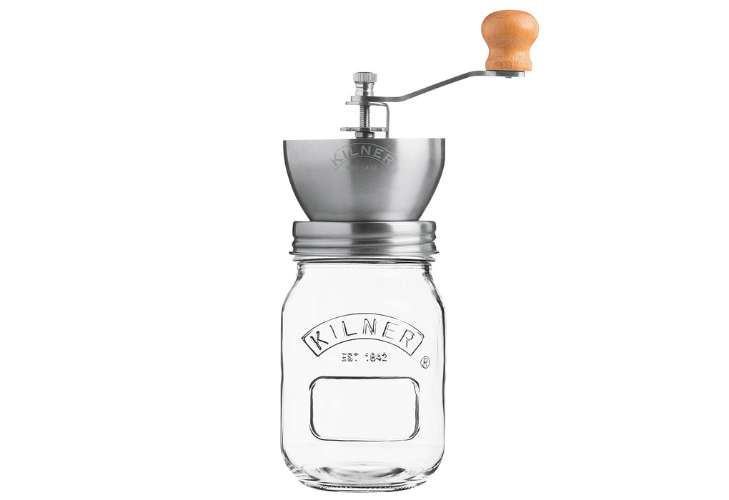 KILNER Kaffeemühle mit Drehkurbel und Glas 500ml