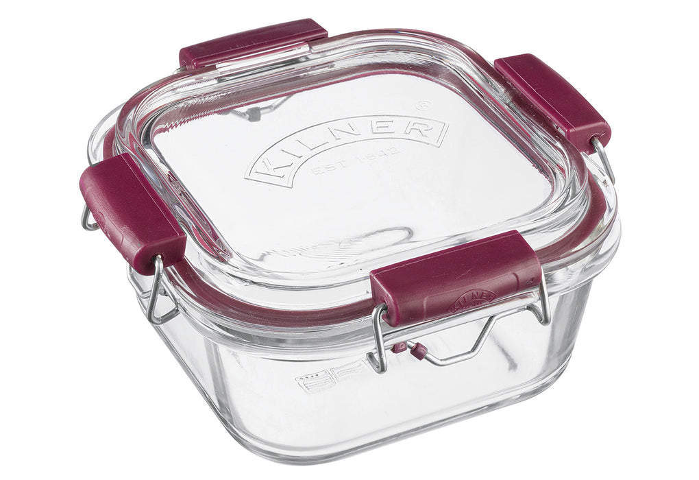 Glass food storage containers with swing top closure, 750 ml