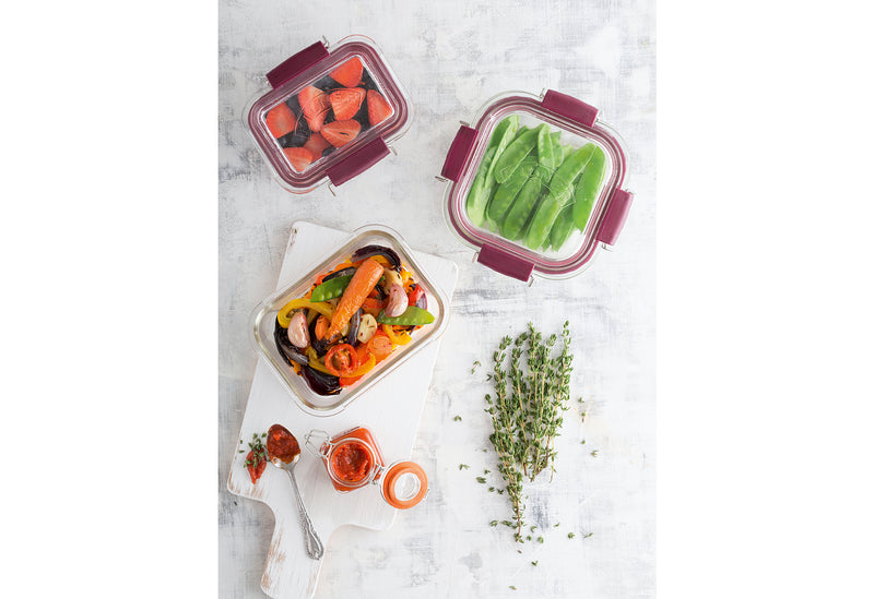 Frischhaltedosen mit Bügelverschluss, 750 ml