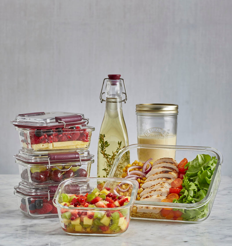 Frischhaltedosen mit Bügelverschluss, 1400 ml