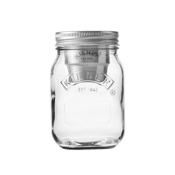 SNACK ON THE GO glass with stainless steel container, 500 ml