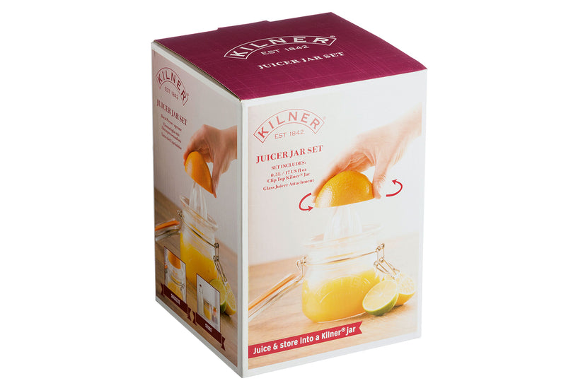 KILNER Orangenpresse aus Glas mit Drahtbügelglas 0,5l