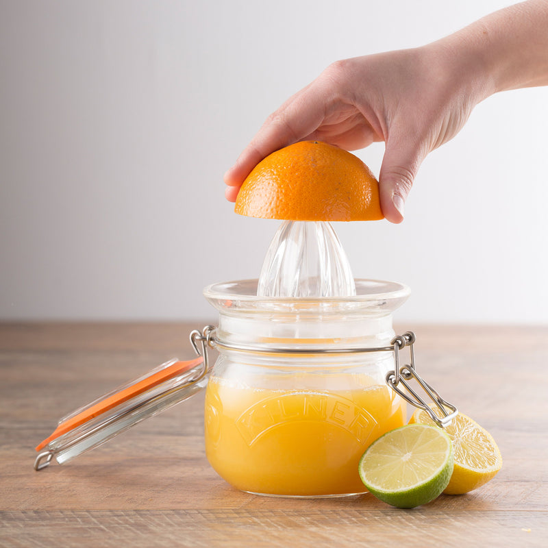 Orangenpresse aus Glas mit Glas, 500 ml