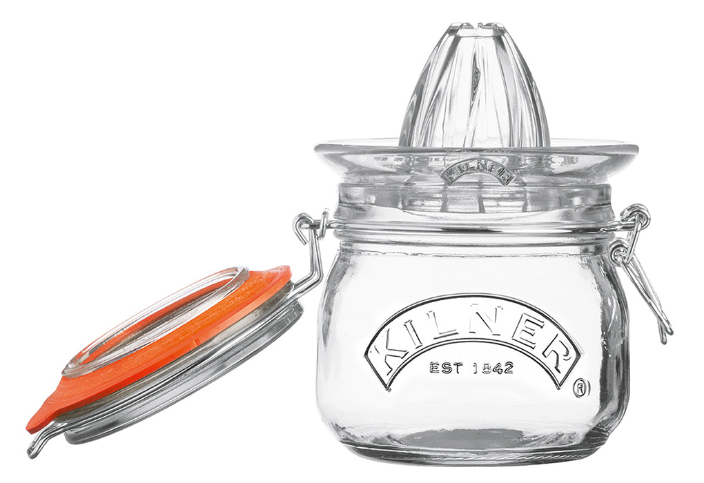 KILNER Orangenpresse aus Glas mit Drahtbügelglas 0,5l