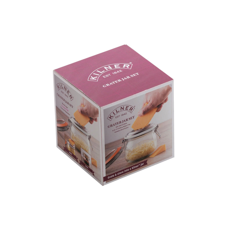 Reibe und Glas mit Bügelverschluß, 0,5 L