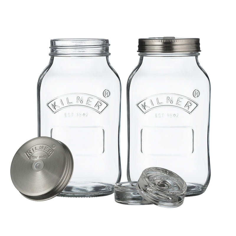 Fermentier-Set, 2 Gläser á 1 Liter