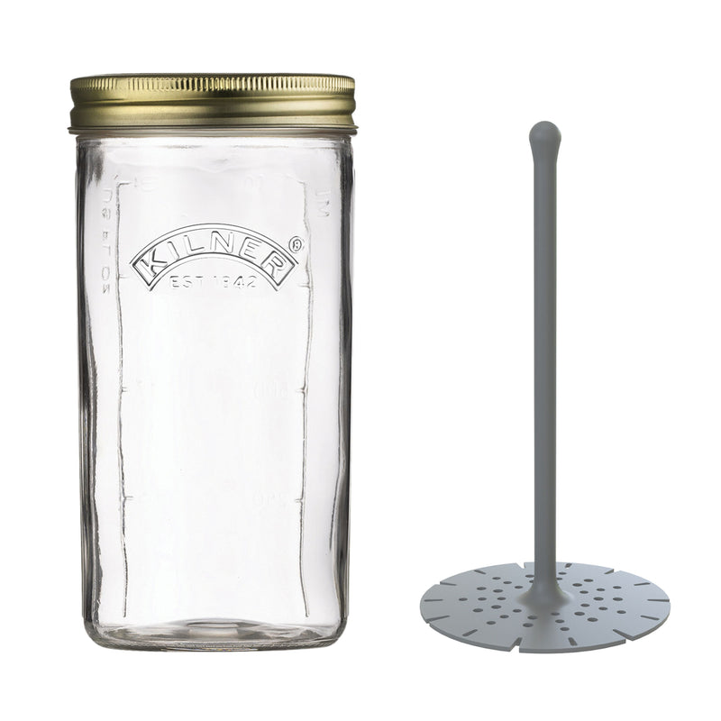 Weithalsglas mit Heber, 1 Liter