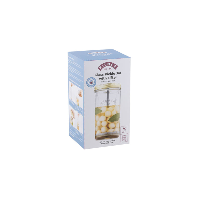 Weithalsglas mit Heber, 1 Liter