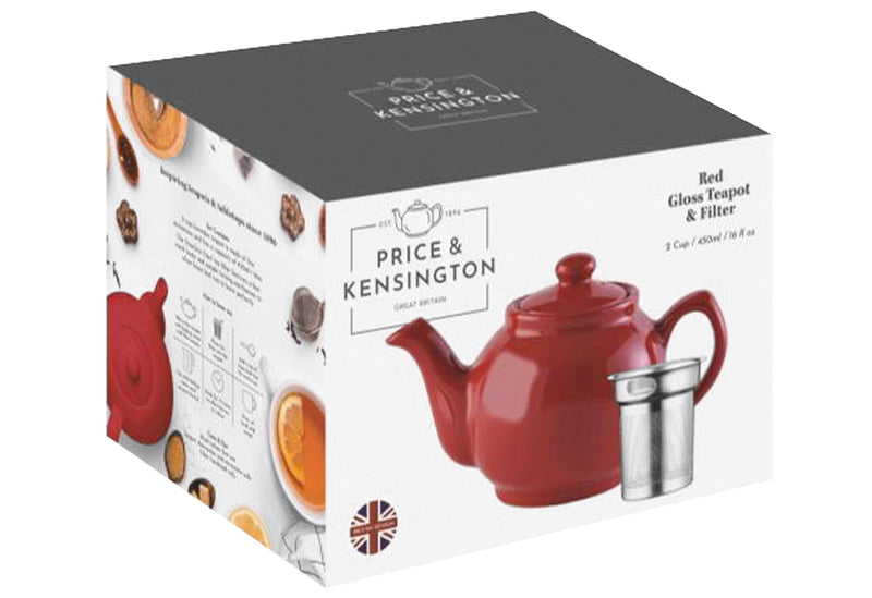 PRICE&KENSINGTON Teekanne mit Teesieb 1,1l 6 Tassen rot