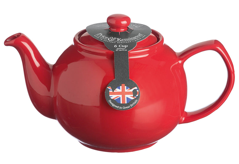 PRICE&KENSINGTON Teekanne mit Teesieb 1,1l 6 Tassen rot