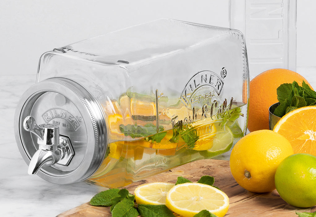 KILNER Getränkespender aus Glas 3l 32,7x14x18cm transparent