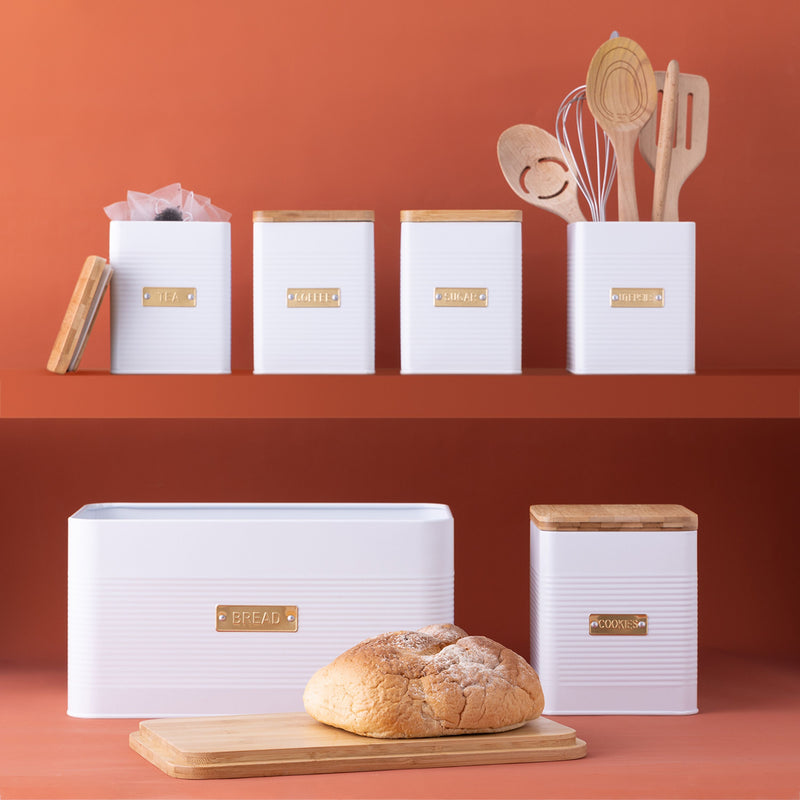 OTTO COLLECTION qudratischer Utensilienbehälter, weiß, 1,4 Liter