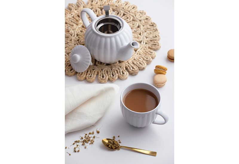 PRICE & KENSINGTON Teekanne Luxe 6 Tassen 1,1l weiß