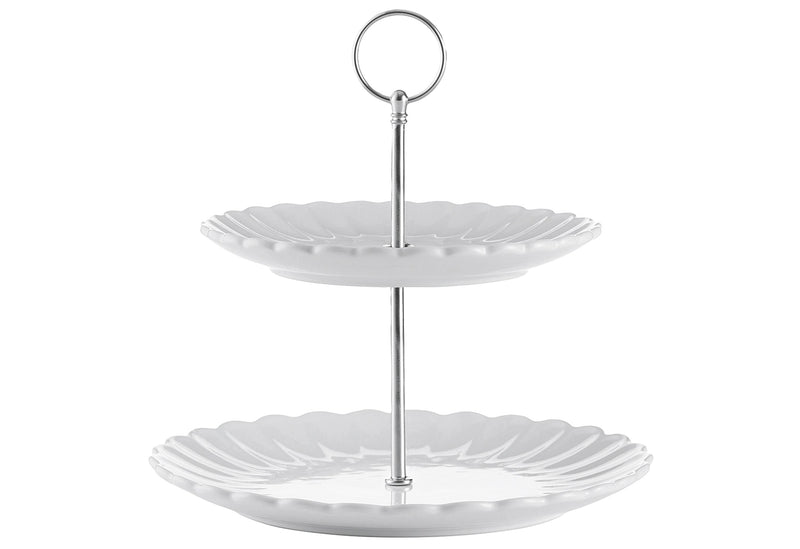 PRICE & KENSINGTON Etagere Luxe 2stufig weiß