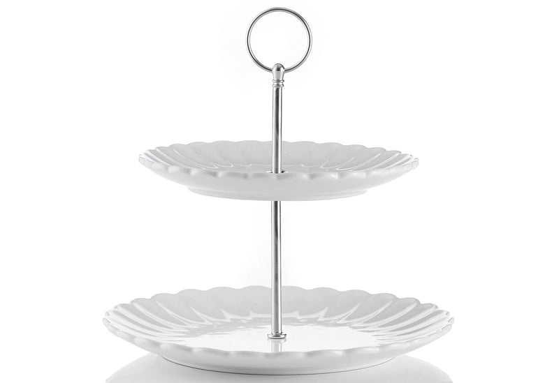 PRICE & KENSINGTON Etagere Luxe 2stufig weiß