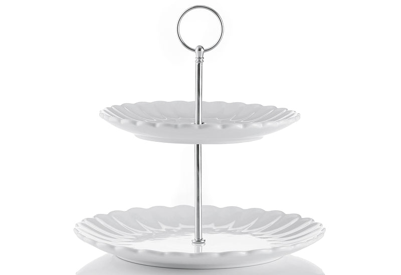 PRICE & KENSINGTON Etagere Luxe 2stufig weiß