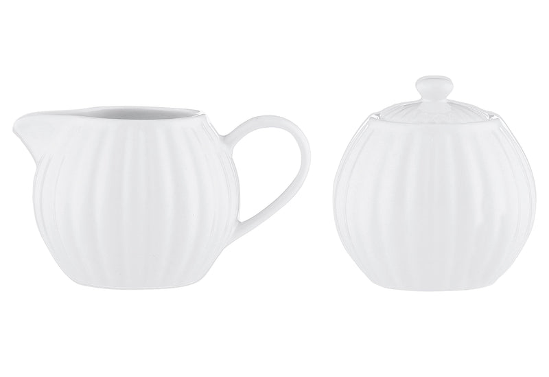 PRICE & KENSINGTON Milch und Zucker-Set Luxe weiß