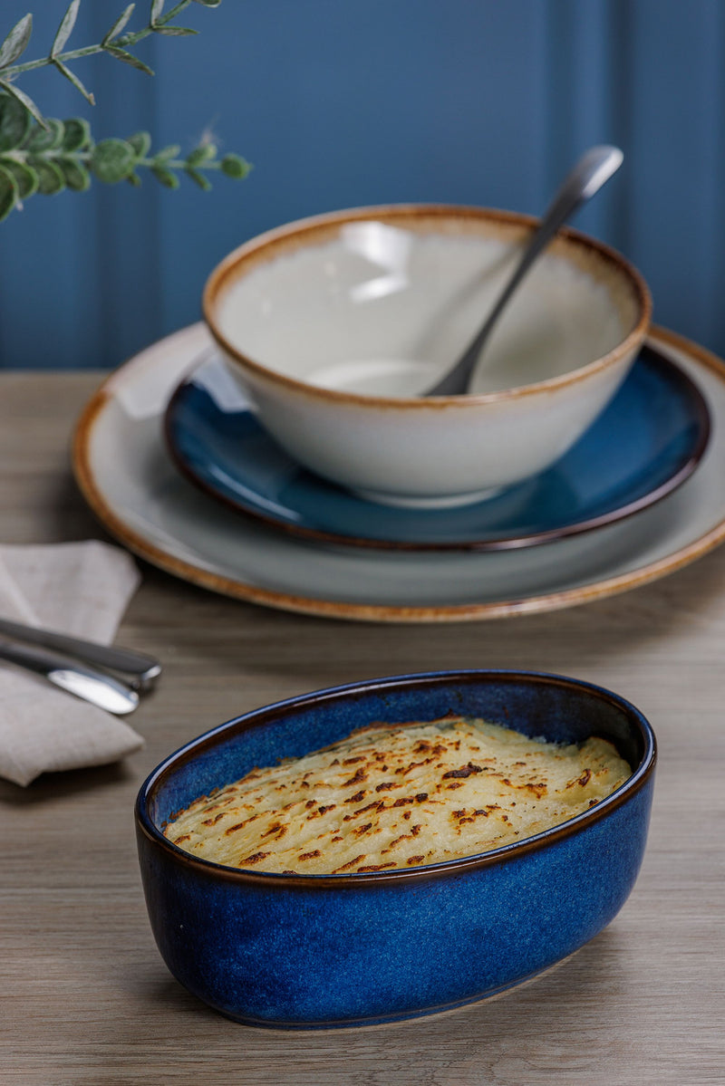 Reaktive Blue, Ovale Auflaufform, 650 ML