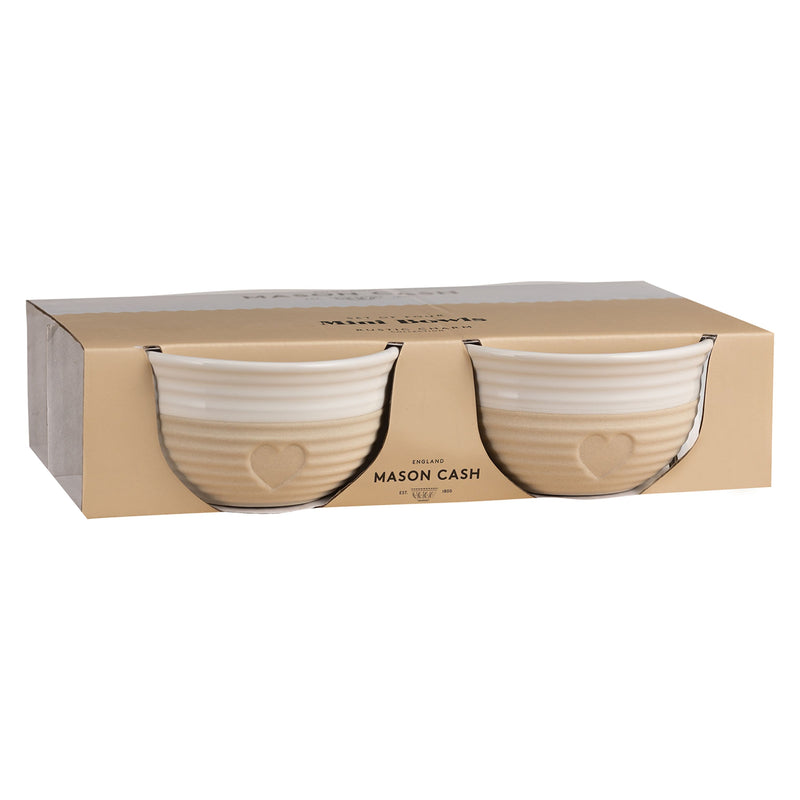Rustic Charm, Herz Set aus vier kleinen Schalen