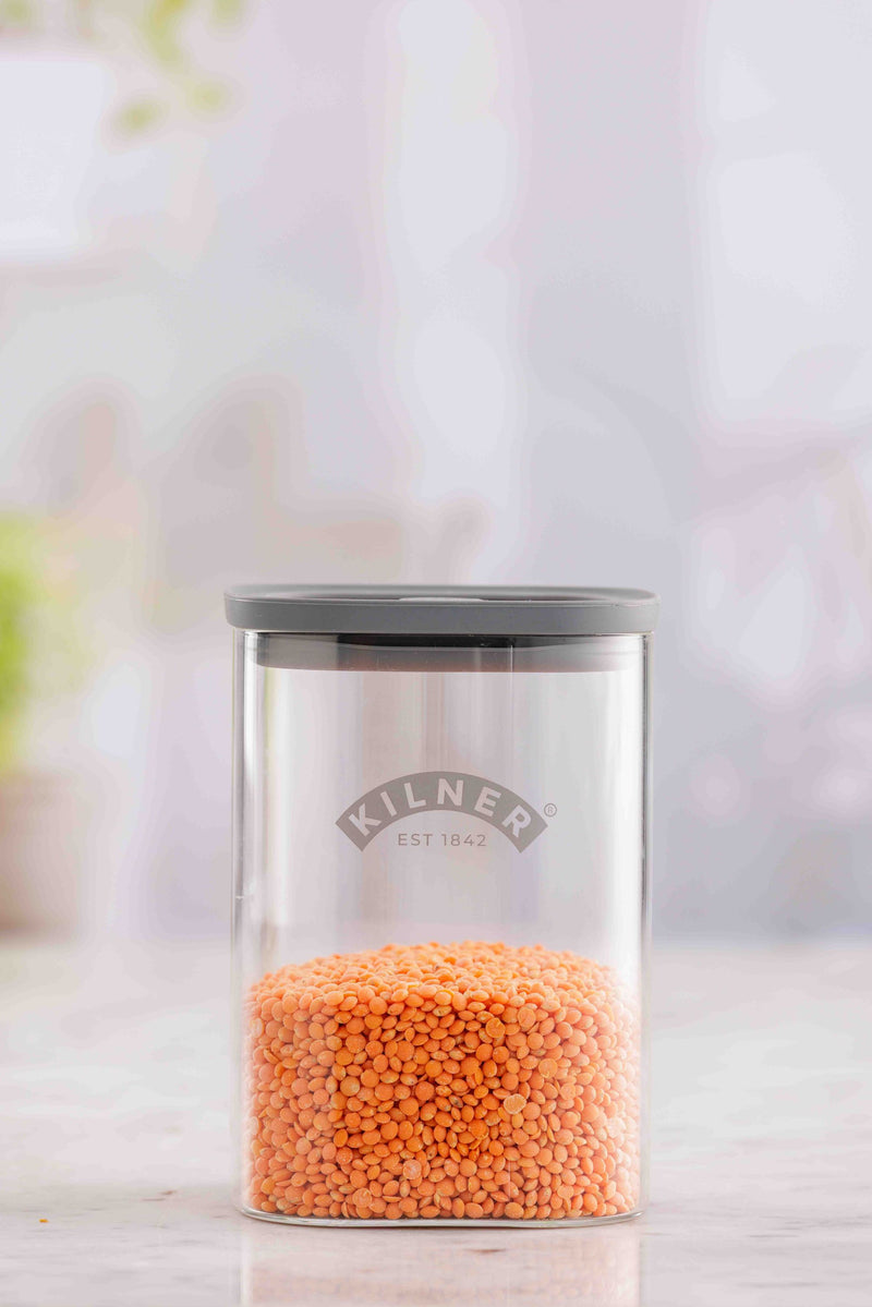 Glas Vorratsbehälter - Quadratisch, 1 Liter