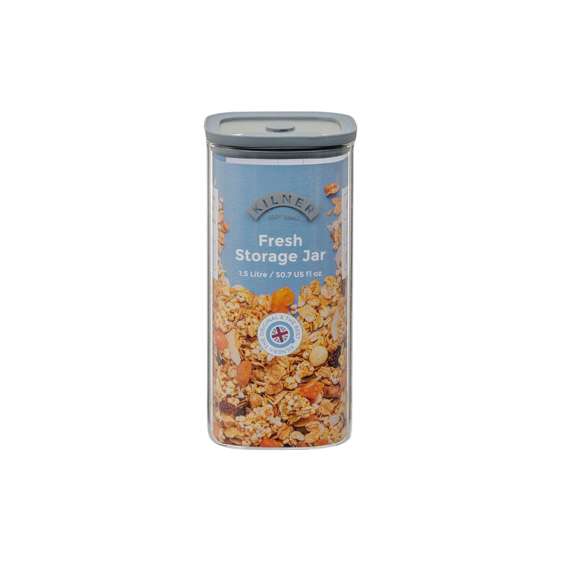 Glas Vorratsbehälter - Quadratisch, 1,5 Liter