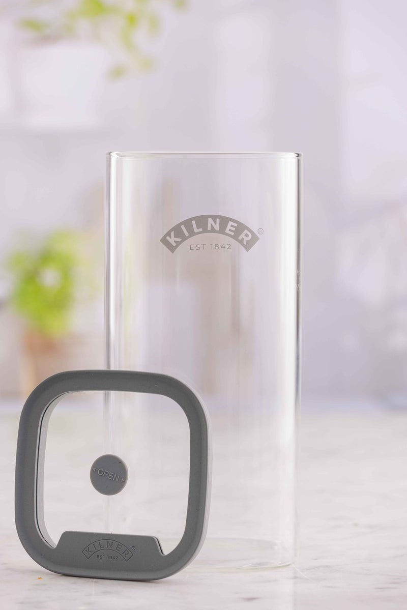 Glas Vorratsbehälter - Quadratisch, 1,5 Liter