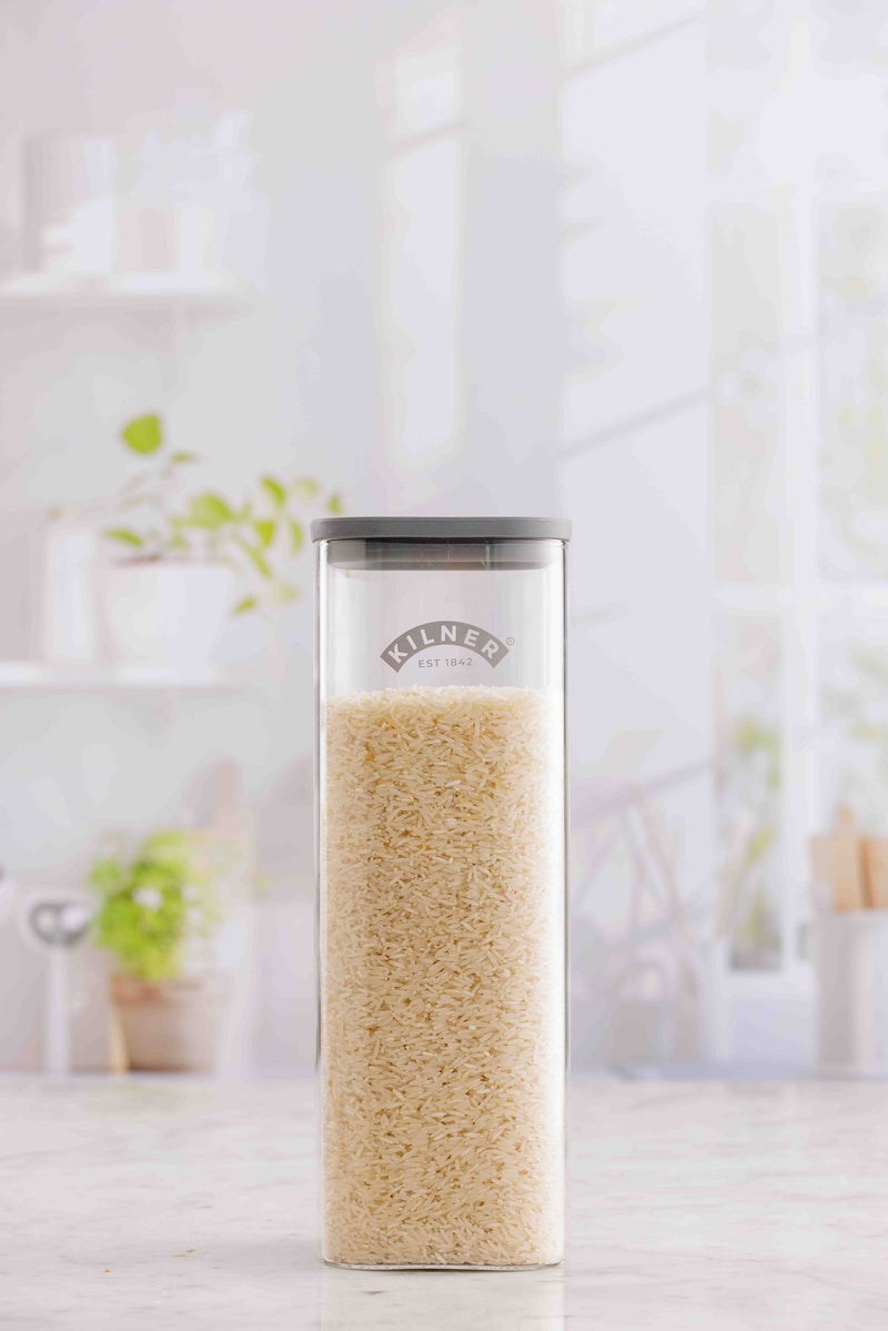 Glas Vorratsbehälter - Quadratisch, 2 Liter