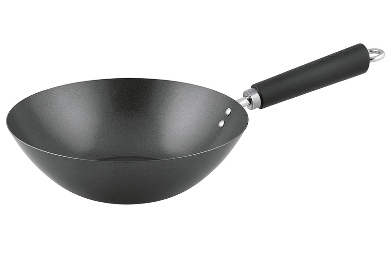 KEN HOM Wokpfanne Ø20cm mit Phenolharz-Griff antihaft Karbonstahl