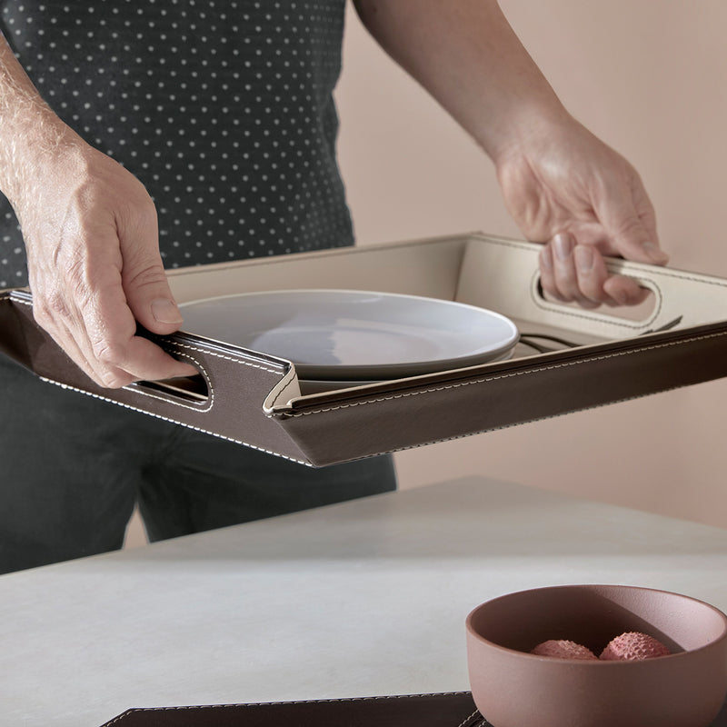 DUO - Wendetablett, Schokobraun/Cremefarben, klein