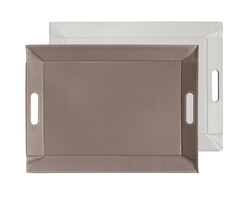 DUO - Wendetablett, Weiss/Taupe, groß