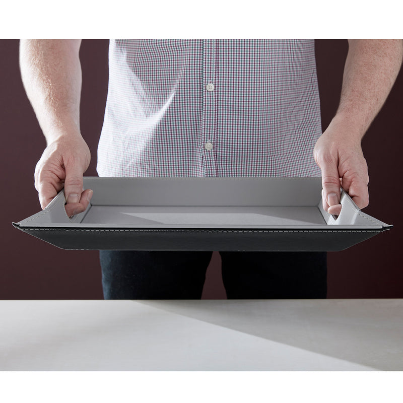 DUO - Wendetablett, Grau/Schwarz, groß