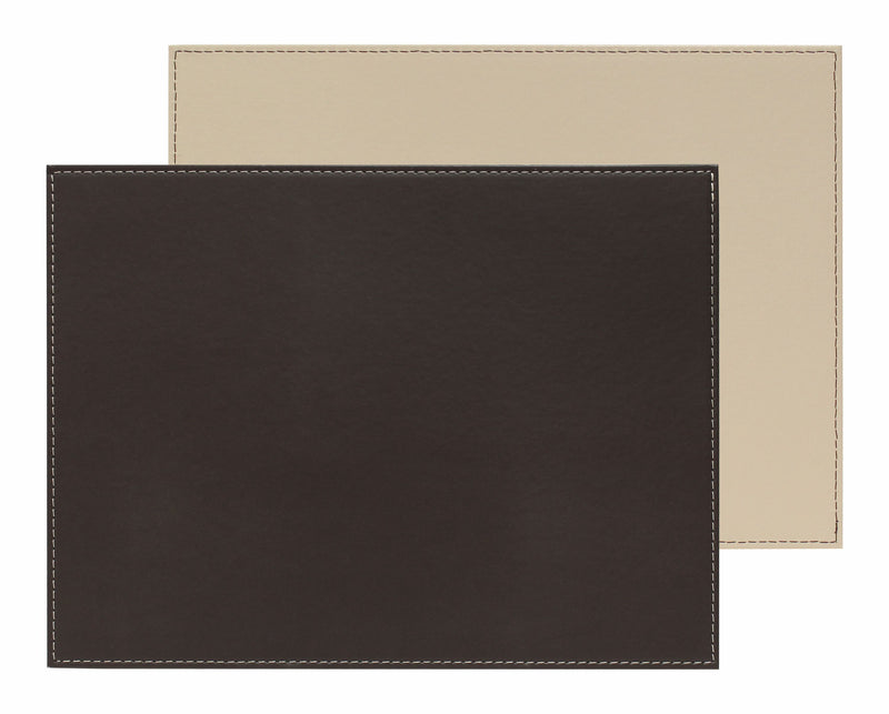 DUO - Platzset rechteckig, Schokobraun/Creme