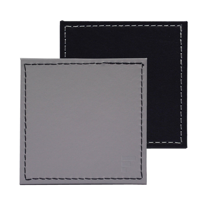 DUO - Untersetzer Grau/Schwarz, 4er Set