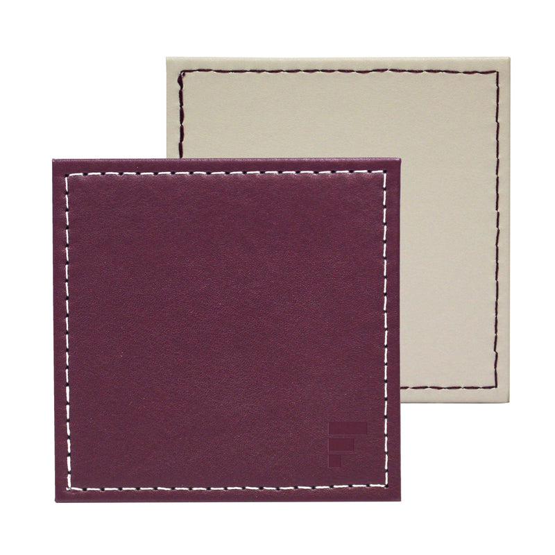 DUO - Untersetzer Pflaume/Stein, 4er Set
