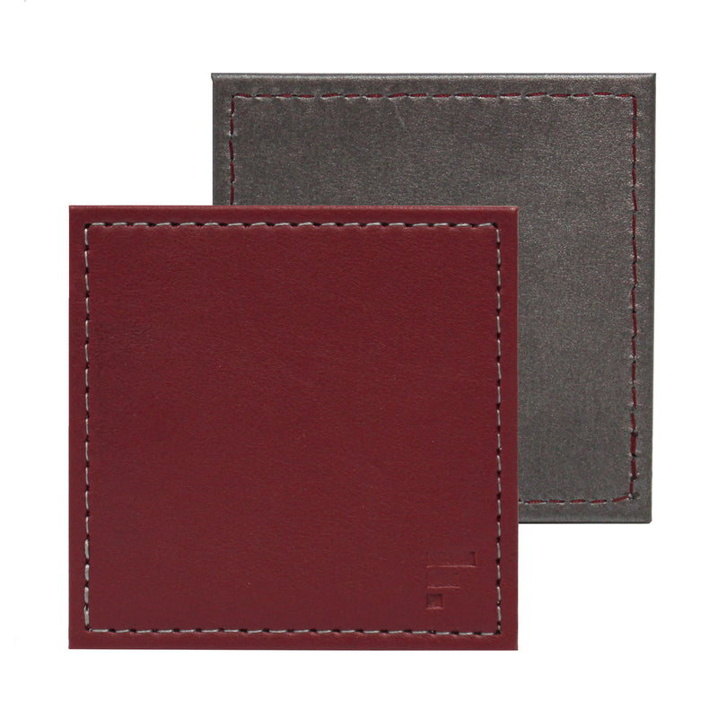 DUO - Untersetzer Burgund/Anthrazit, 4er Set