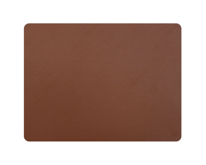 Platzset recyceltes Leder, rechteckig, hellbraun