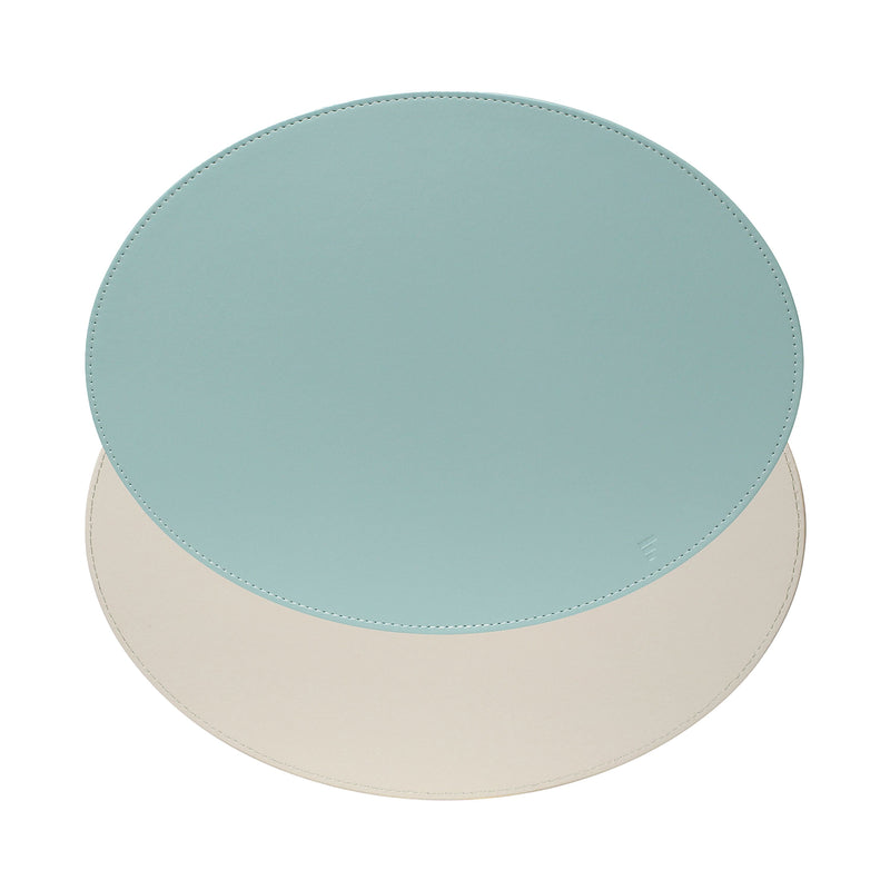 DUO Platzset, Oval, Mint/Elfenbein
