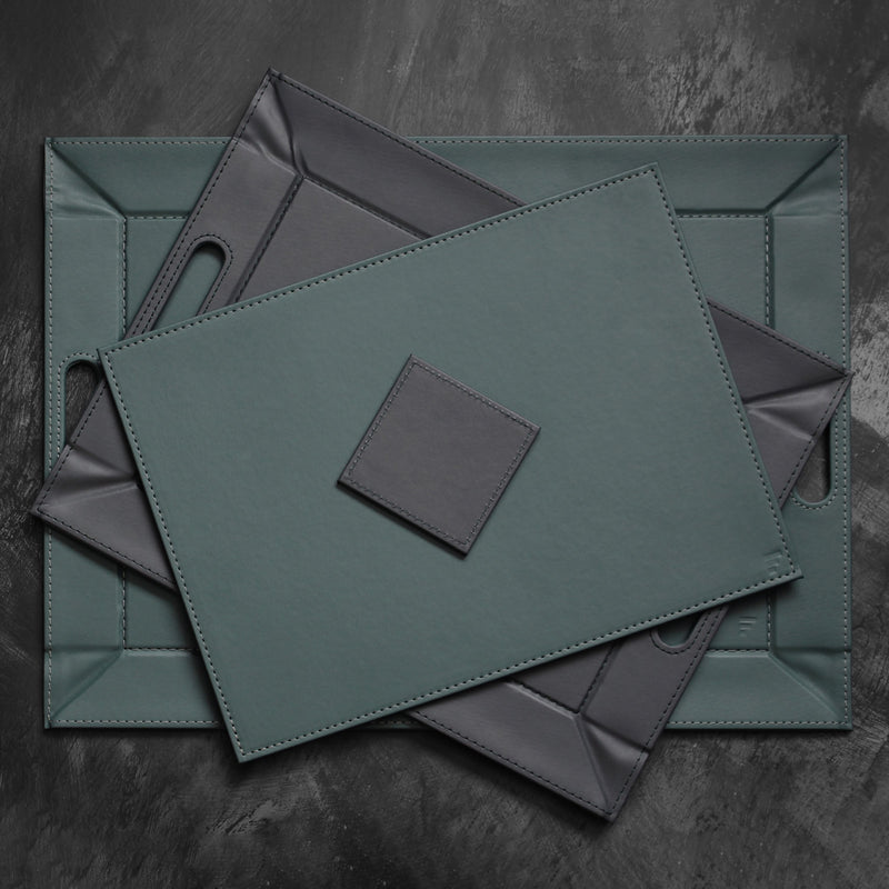 DUO - Wendetablett, Petrol/Anthrazit, groß