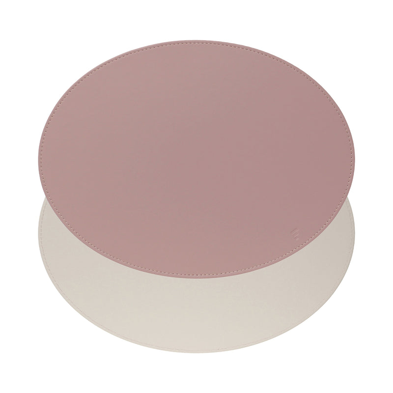 DUO Platzset, Oval, Altrosa/Stein