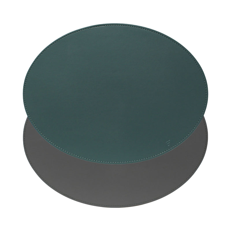 DUO Platzset, Oval, Petrol/Anthrazit