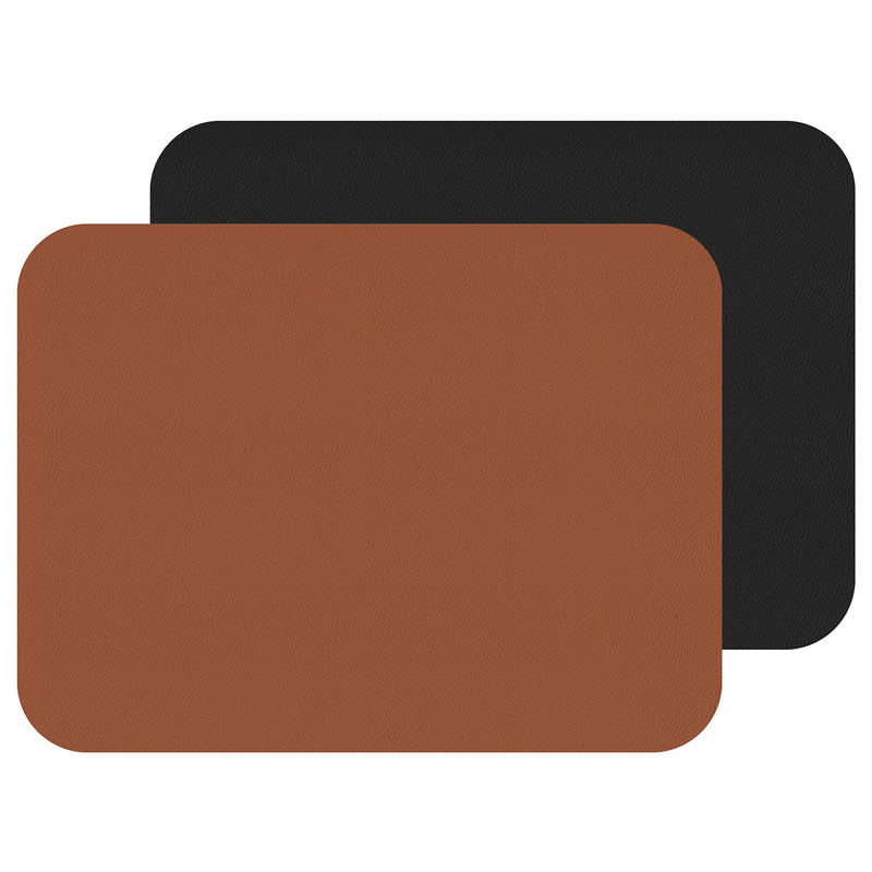 Fleximats Platzsets, 2er Sets, 46x33cm, Cognac/Schwarz