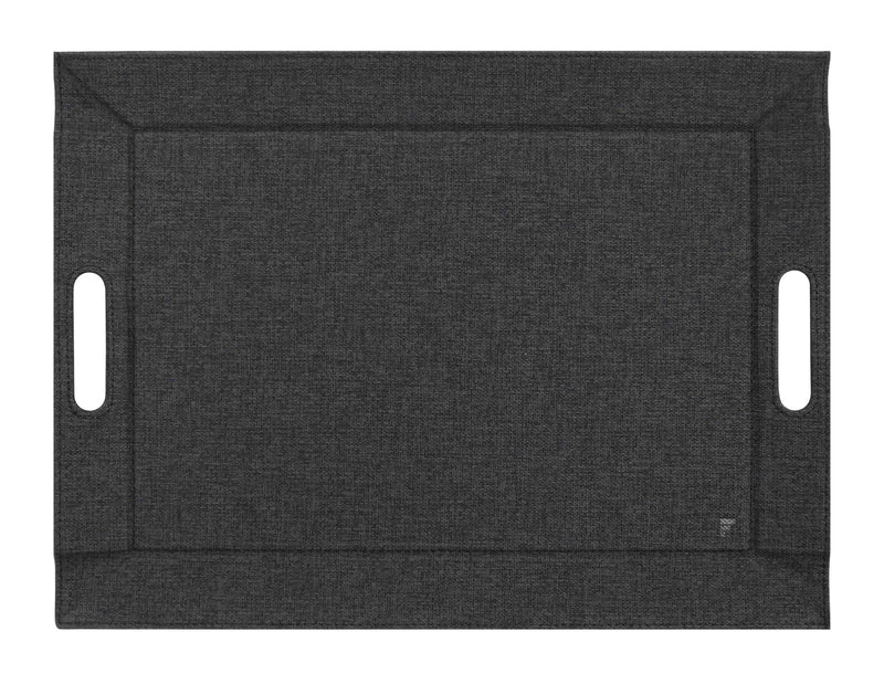 Tablett Textilstruktur schwarz