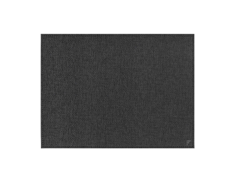 Platzset Textilstruktur schwarz rechteckig