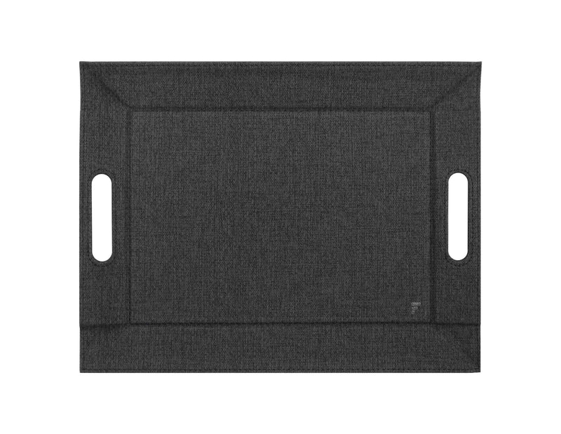 Tablett Textilstruktur schwarz