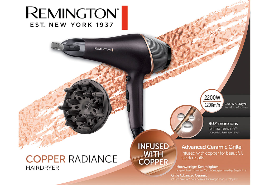 REMINGTON AC5700 Haartrockner Copper Radiance 2200W sw/kupfer