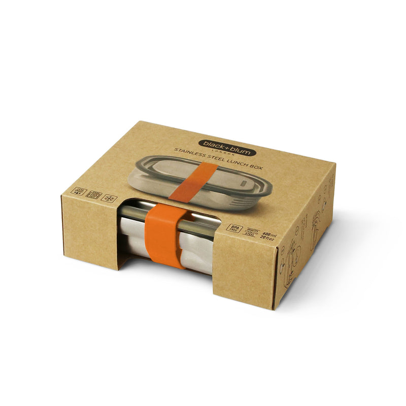 Edelstahl Lunchbox klein, Orange, 600 ml
