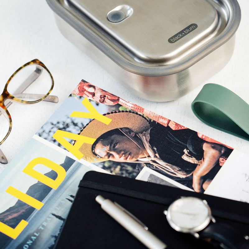 Edelstahl Lunchbox klein, Olive, 600 ml