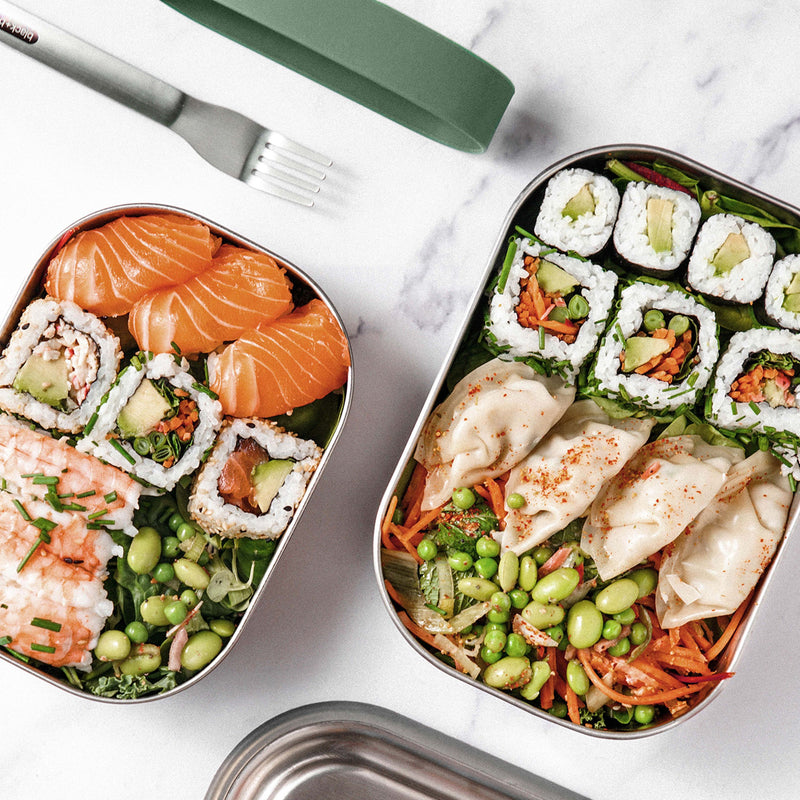 Edelstahl Lunchbox klein, Olive, 600 ml