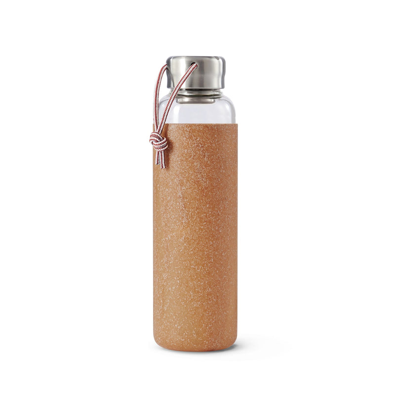 Glas-Wasserflasche, Mandel, 600 ml